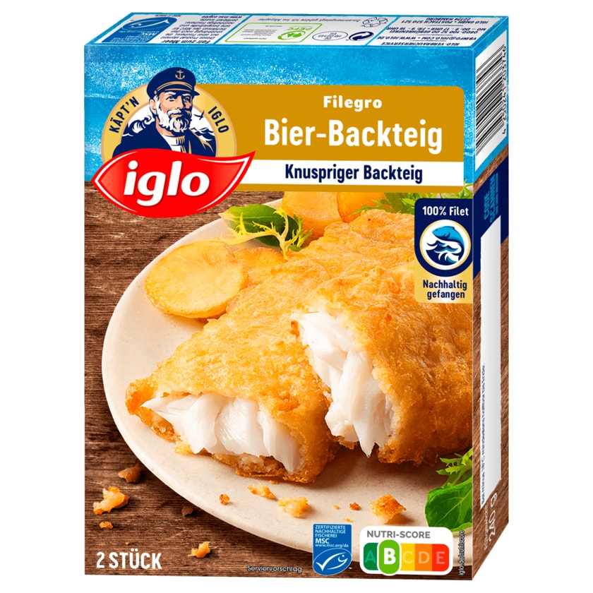 Iglo Filegro Bier-Backteig Knuspriger Backteig 240g